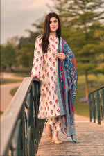 3 Piece Cambric Suit-Printed