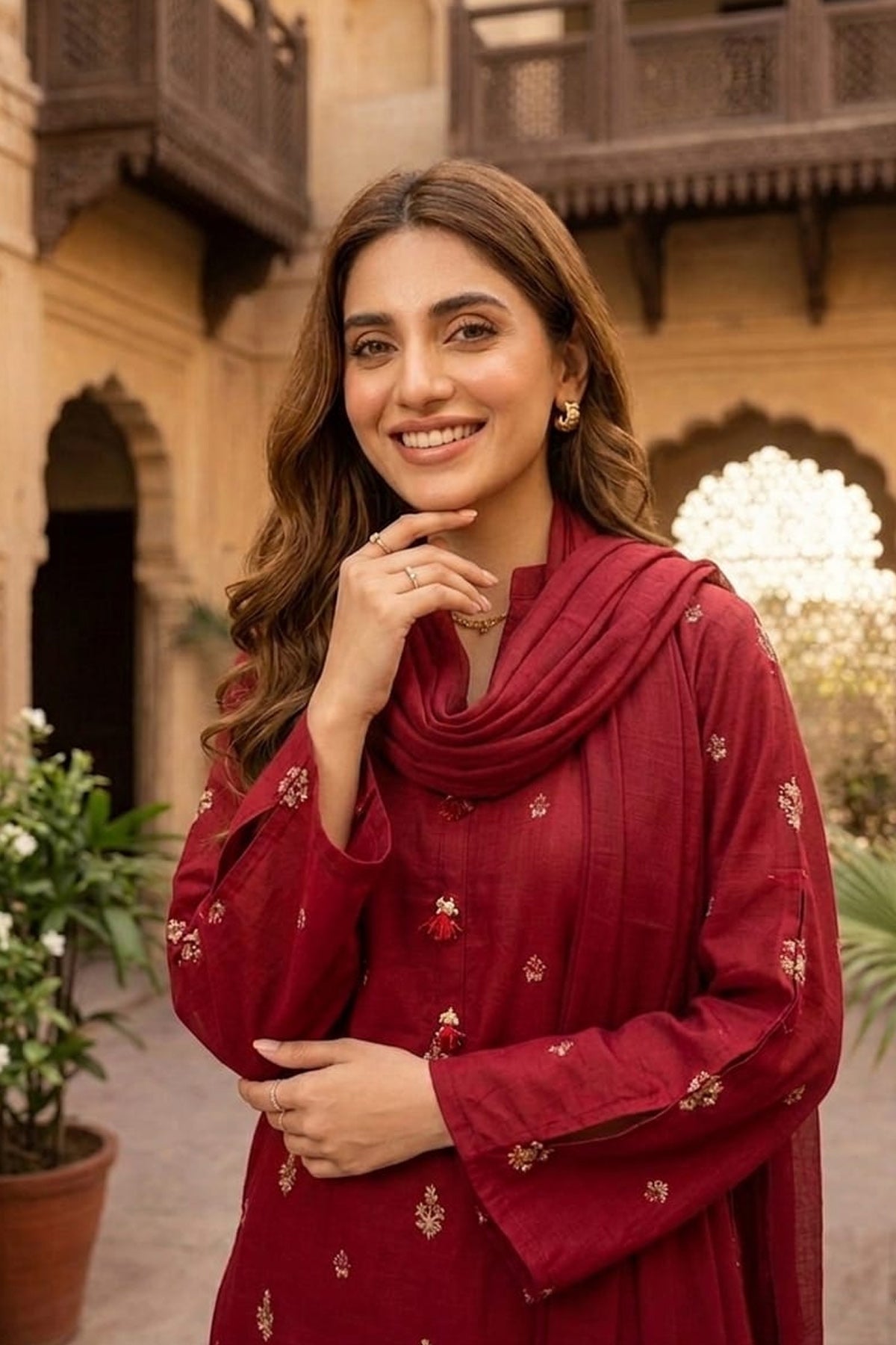 Lawn Embroidered Dress