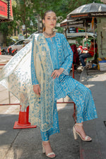 3 Piece Cambric Suit-Printed