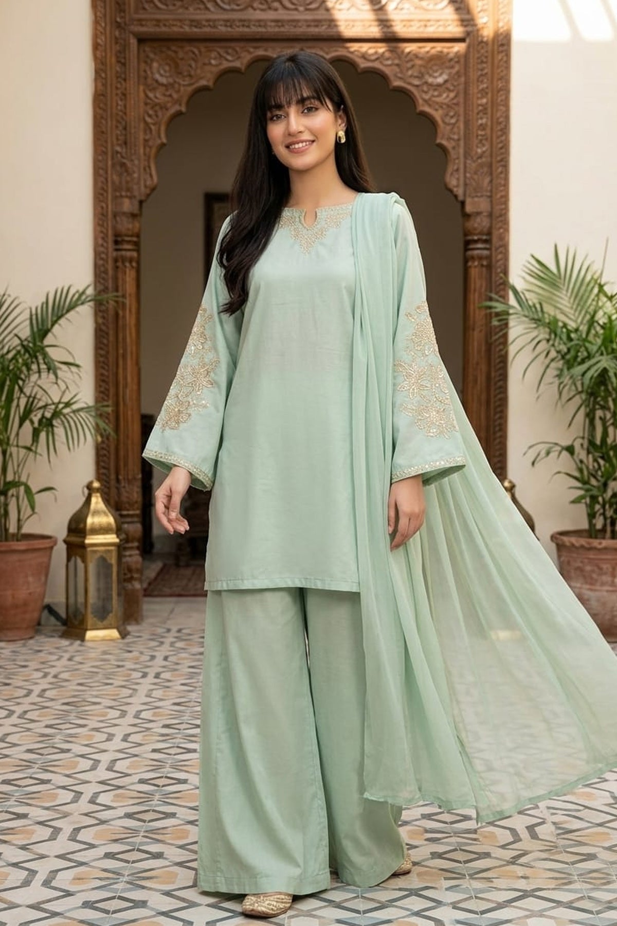 Lawn Embroidered Dress