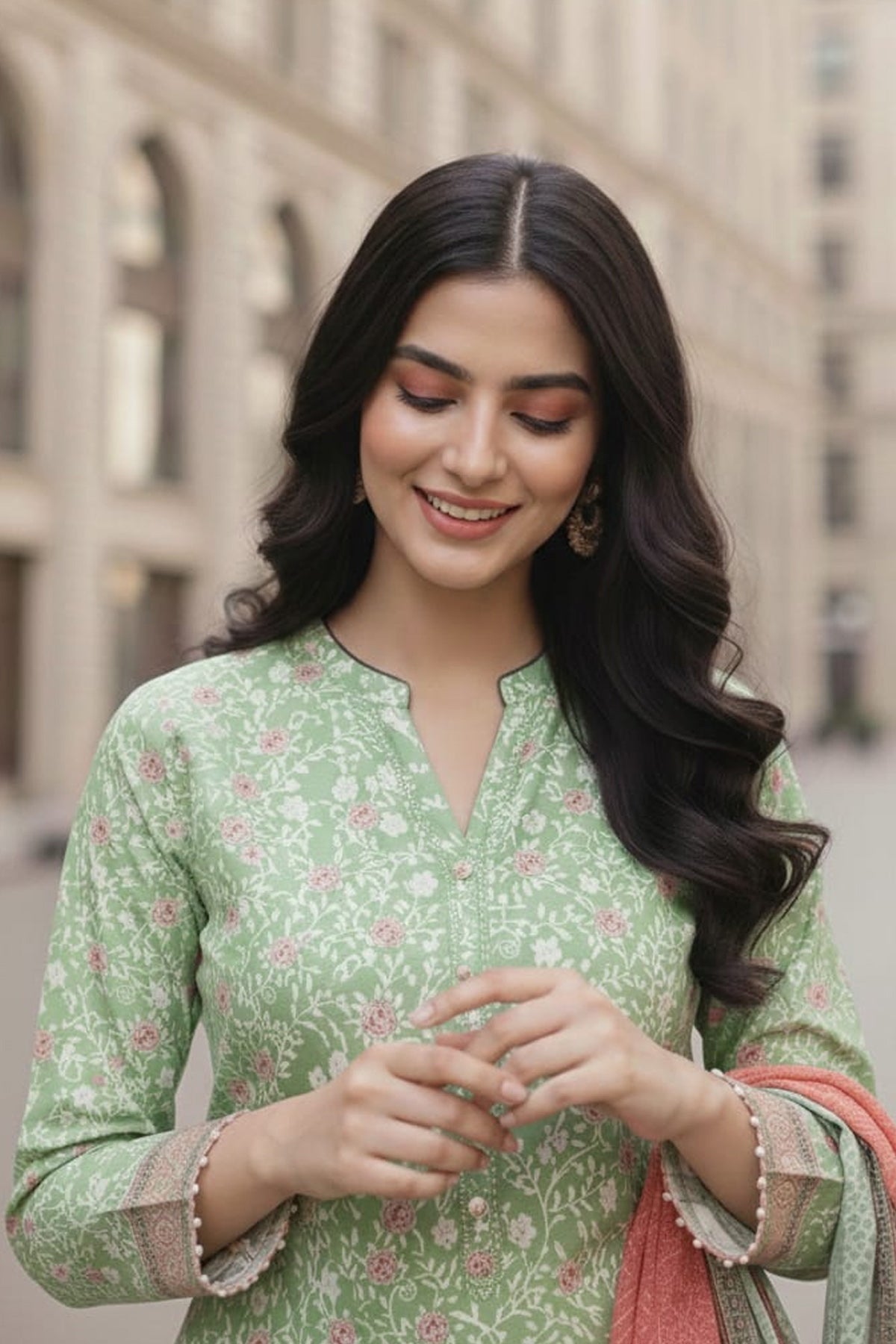 3 Piece Lawn Suit-Printed
