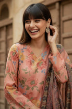 3 Piece Lawn Suit-Printed