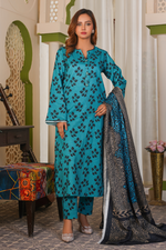 3 Piece Khaddar Suit-Printed