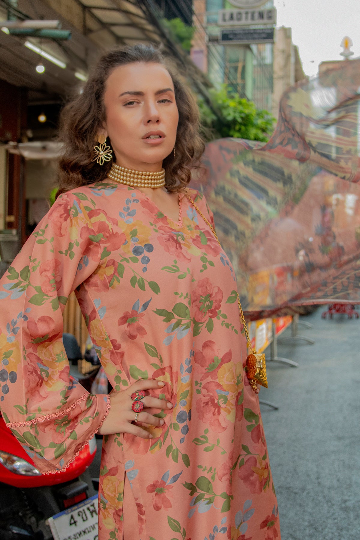 3 Piece Cambric Suit-Printed