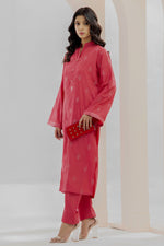 2 Piece Raw Silk Suit-Embroidered (Pret)