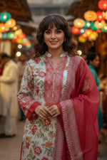 3 Piece Lawn Suit-Printed