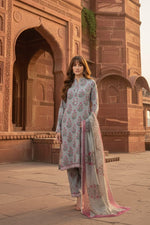 3 Piece Lawn Suit-Printed