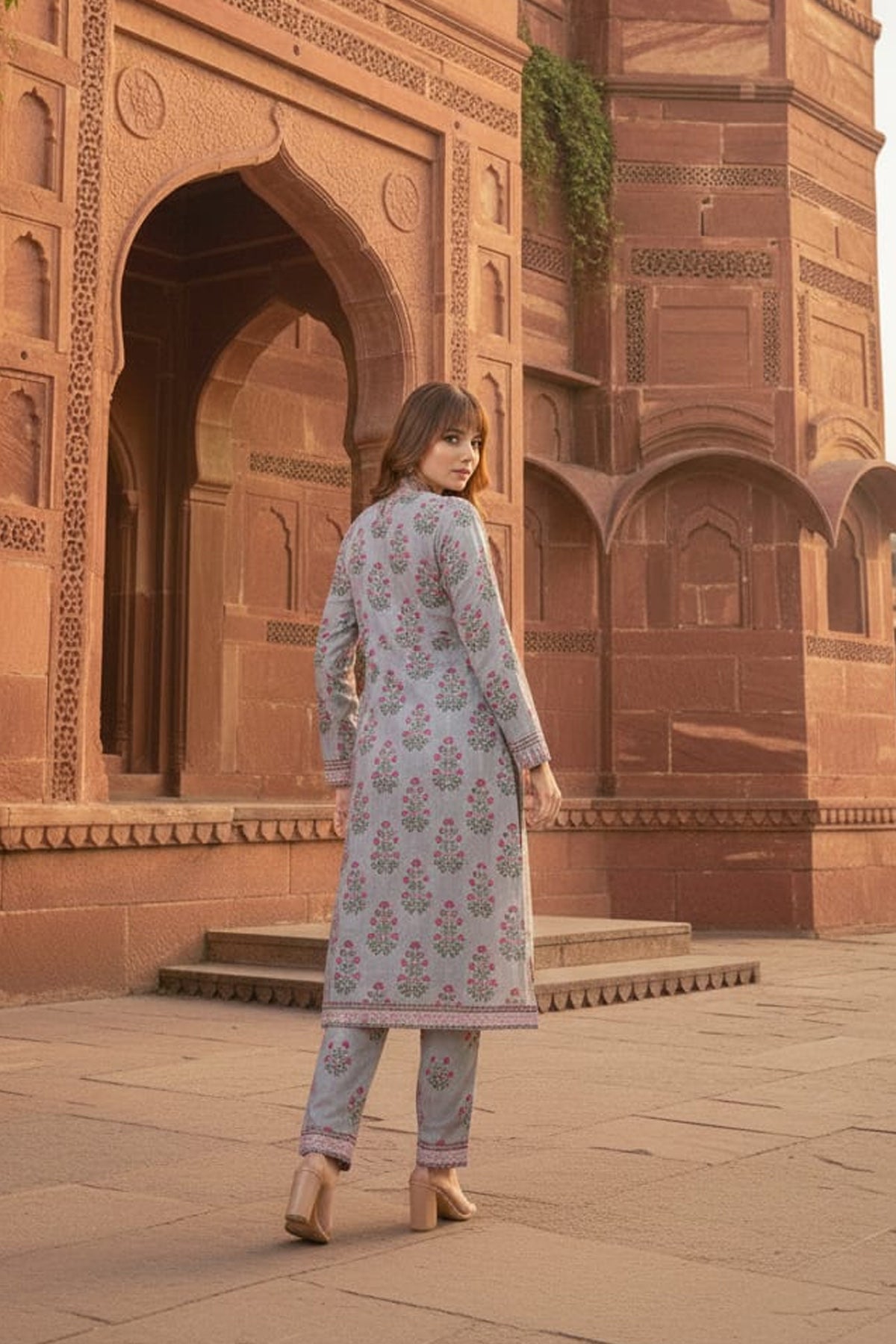3 Piece Lawn Suit-Printed