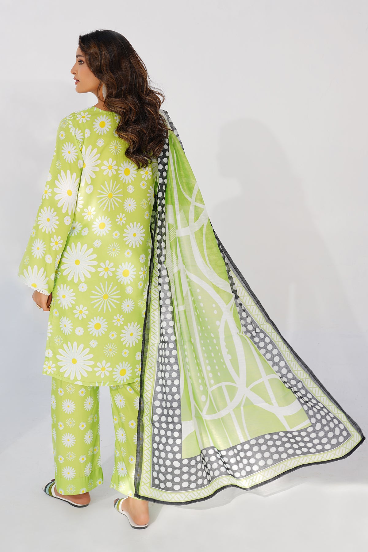 3 Piece Cambric Suit-Printed