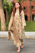 3 Piece Cambric Suit-Printed