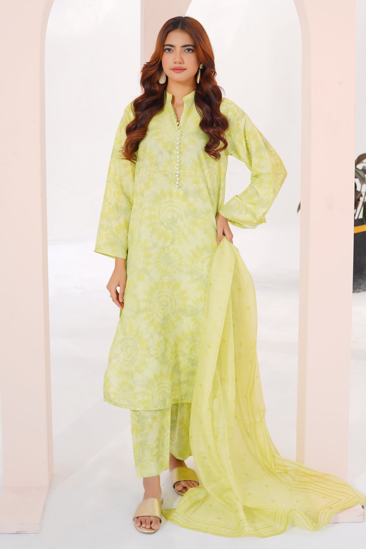 3 Piece Lawn Suit-Printed
