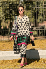 3 Piece Cambric Suit-Printed