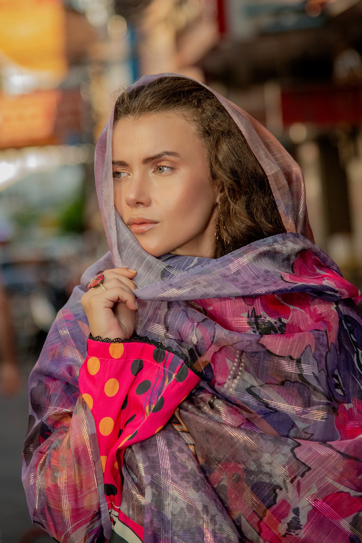 3 Piece Cambric Suit-Printed