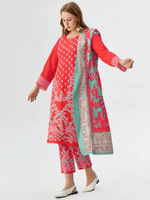 3 Piece Khaddar Suit-Printed