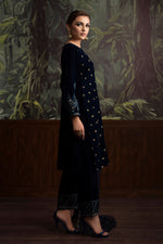 3 Piece - Embroidered Velvet Suit