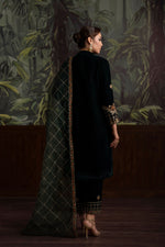 3 Piece - Embroidered Velvet Suit