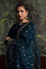 3 Piece - Embroidered Velvet Suit