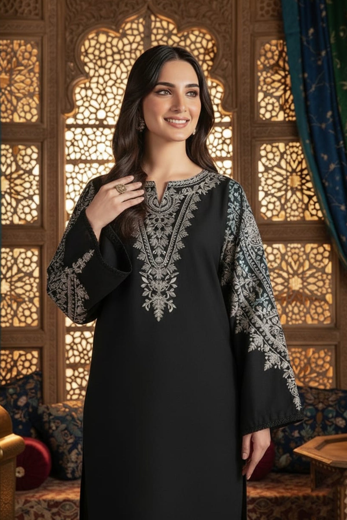 2Piece Lawn Embroidered Dress