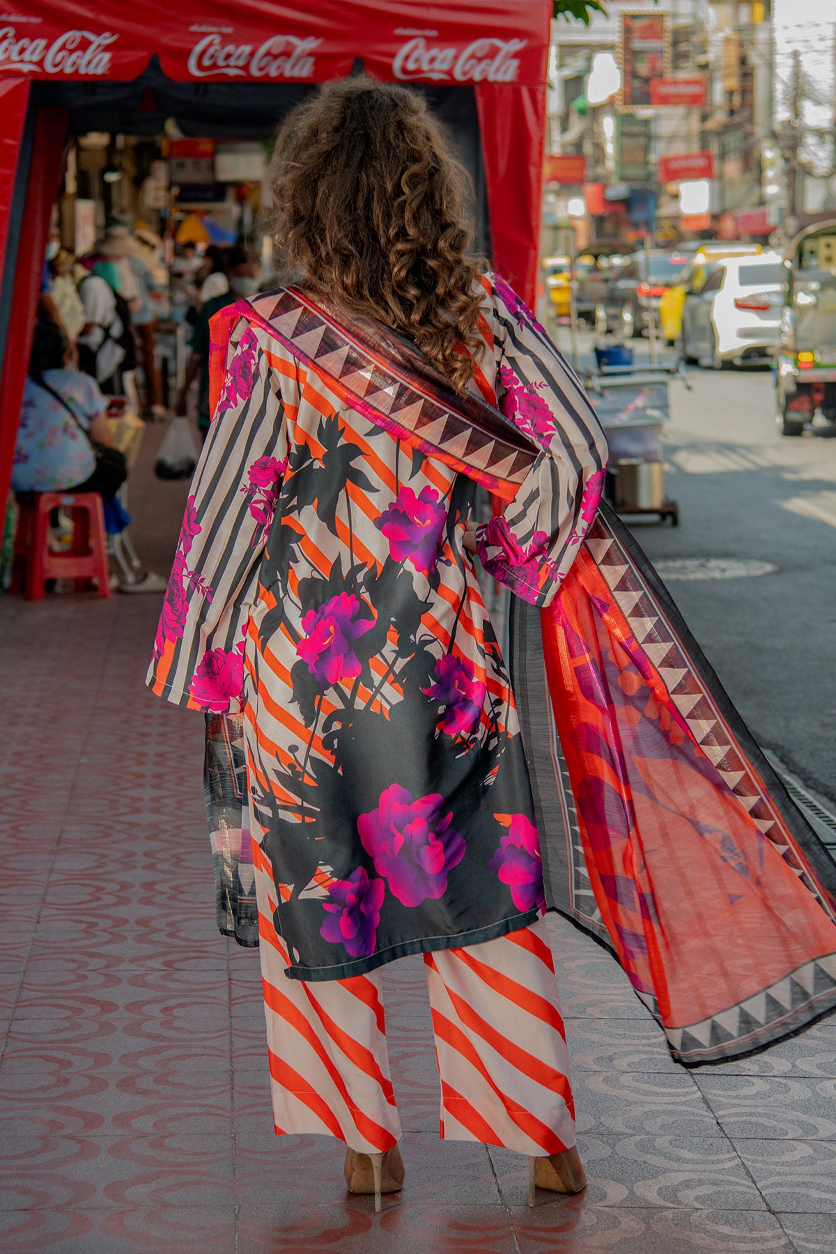 3 Piece Cambric Suit-Printed