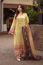 3 Piece Cambric Suit-Printed