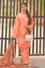 3 Piece Cambric Suit-Printed