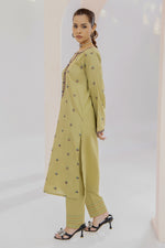 2 Piece Cotton Suit-Embroidered (Pret)
