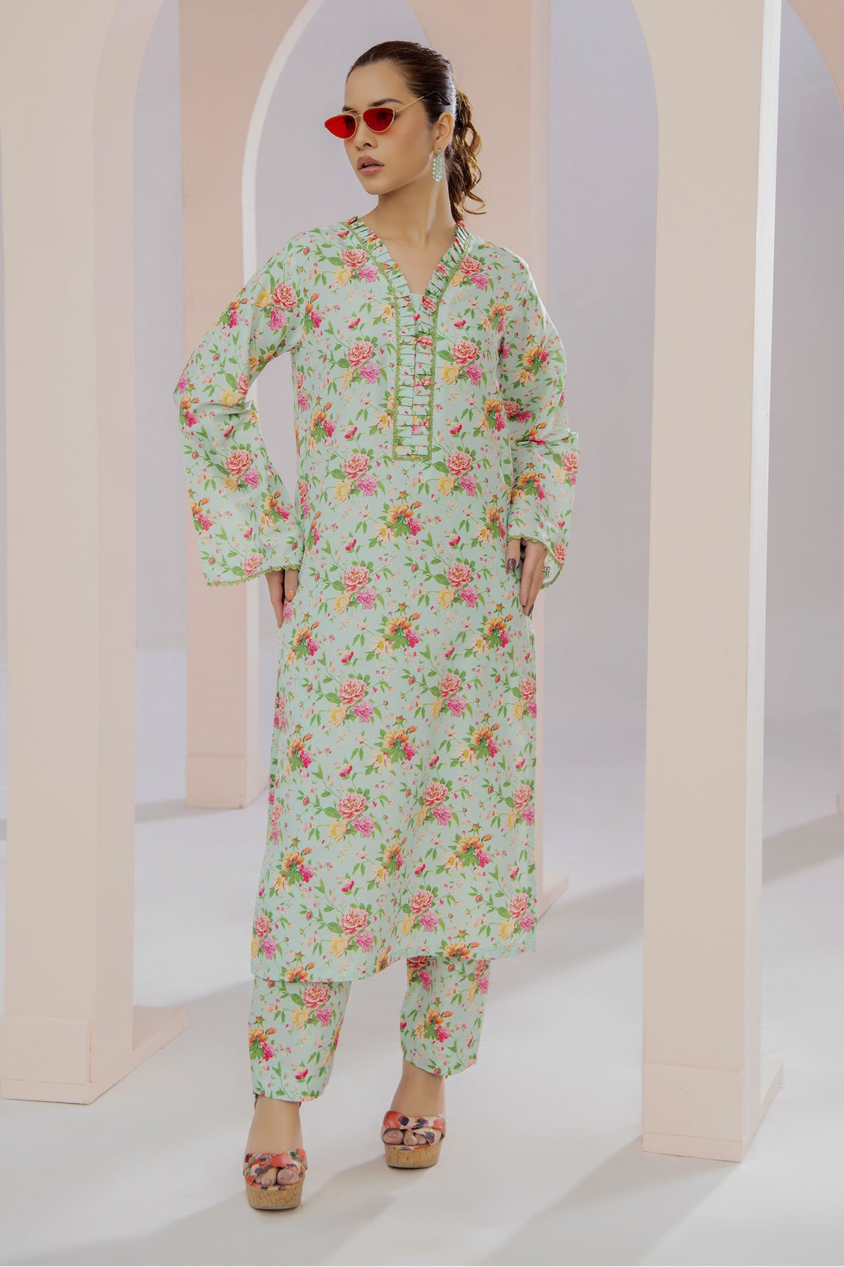 2 Piece Lawn Suit-Printed (Pret)