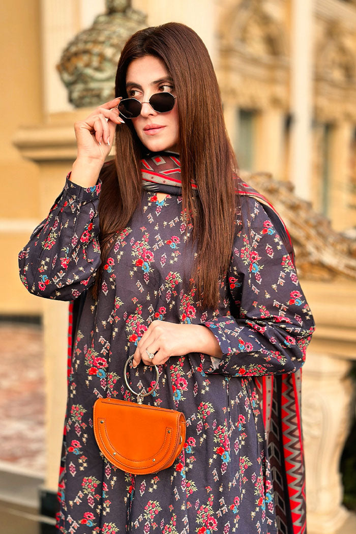 3 Piece Cambric Suit-Printed