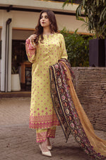 3 Piece Cambric Suit-Printed