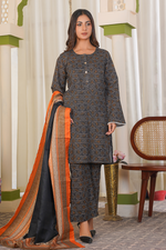 3 Piece Khaddar Suit-Printed