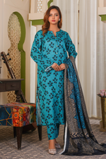 3 Piece Khaddar Suit-Printed