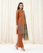 3 Piece Khaddar Suit-Printed