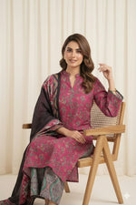 3 Piece Khaddar Suit-Printed