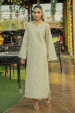 2Pc - Embroidered Solid Dress