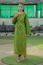 2Pc - Embroidered Solid Dress