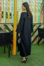 2Pc - Embroidered Solid Dress