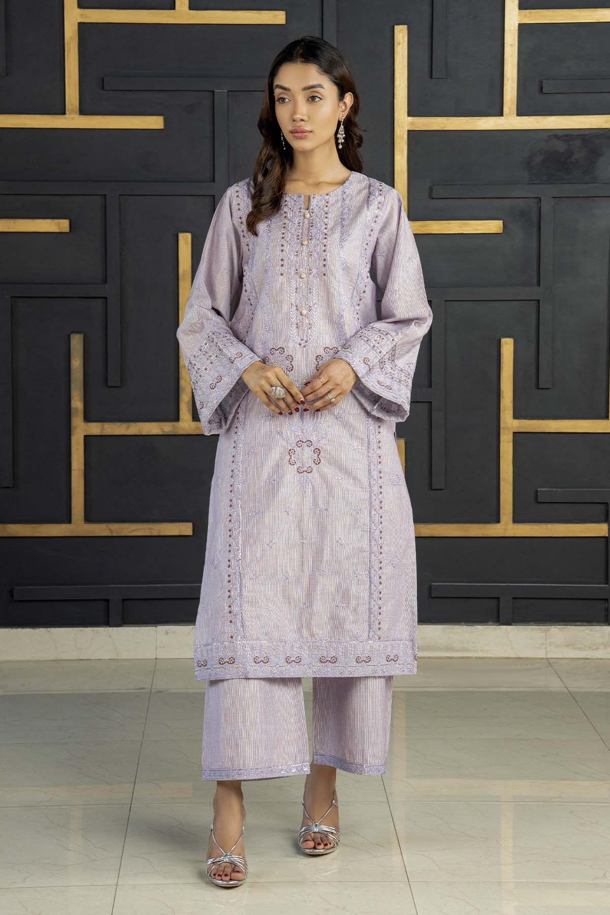 2Pc - Embroidered Zarri Lawn Dress