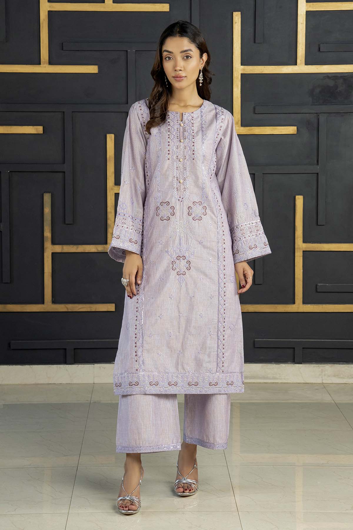 2Pc - Embroidered Zarri Lawn Dress