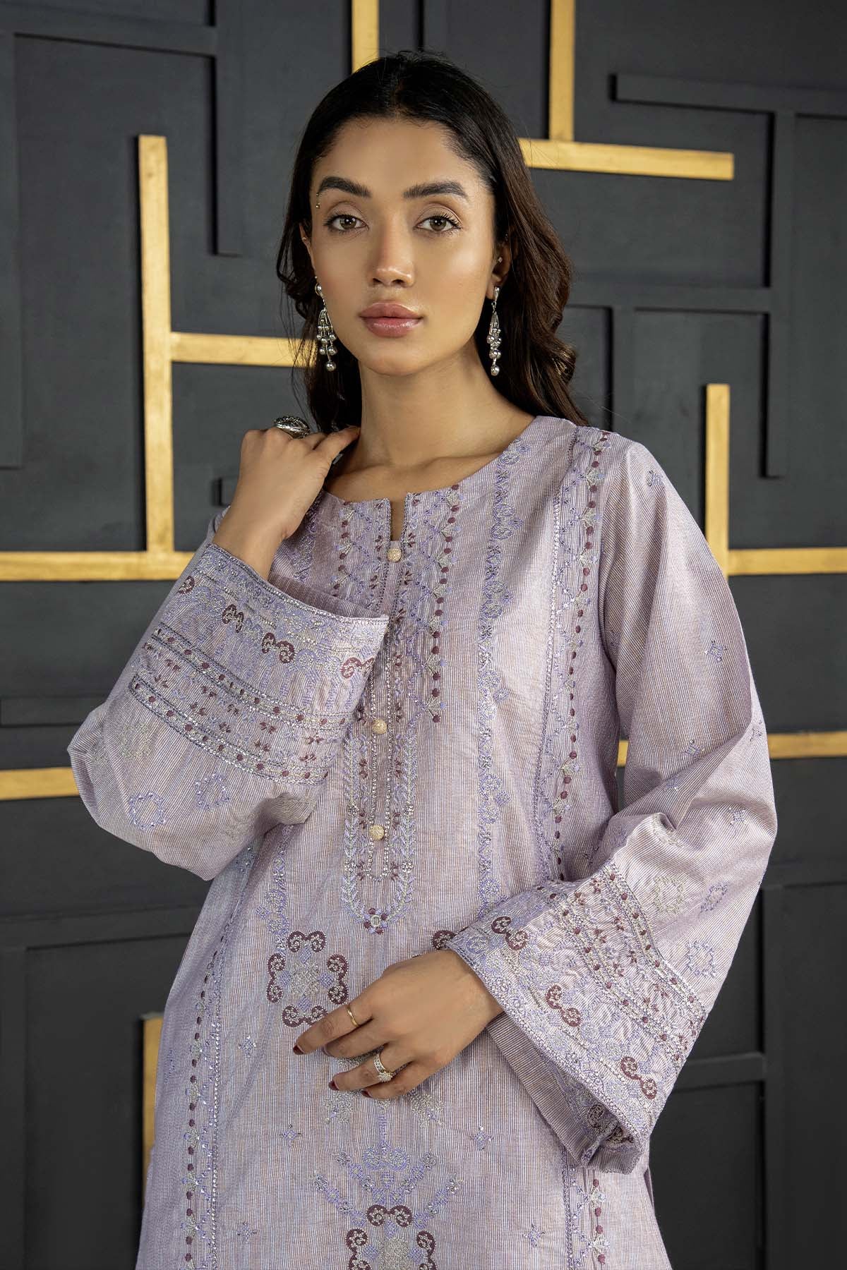 2Pc - Embroidered Zarri Lawn Dress