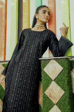 2Pc - Embroidered Solid Dress