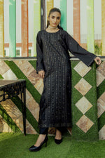 2Pc - Embroidered Solid Dress