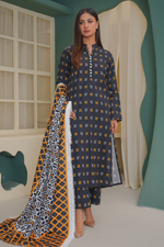 3 Piece Khaddar Suit-Printed
