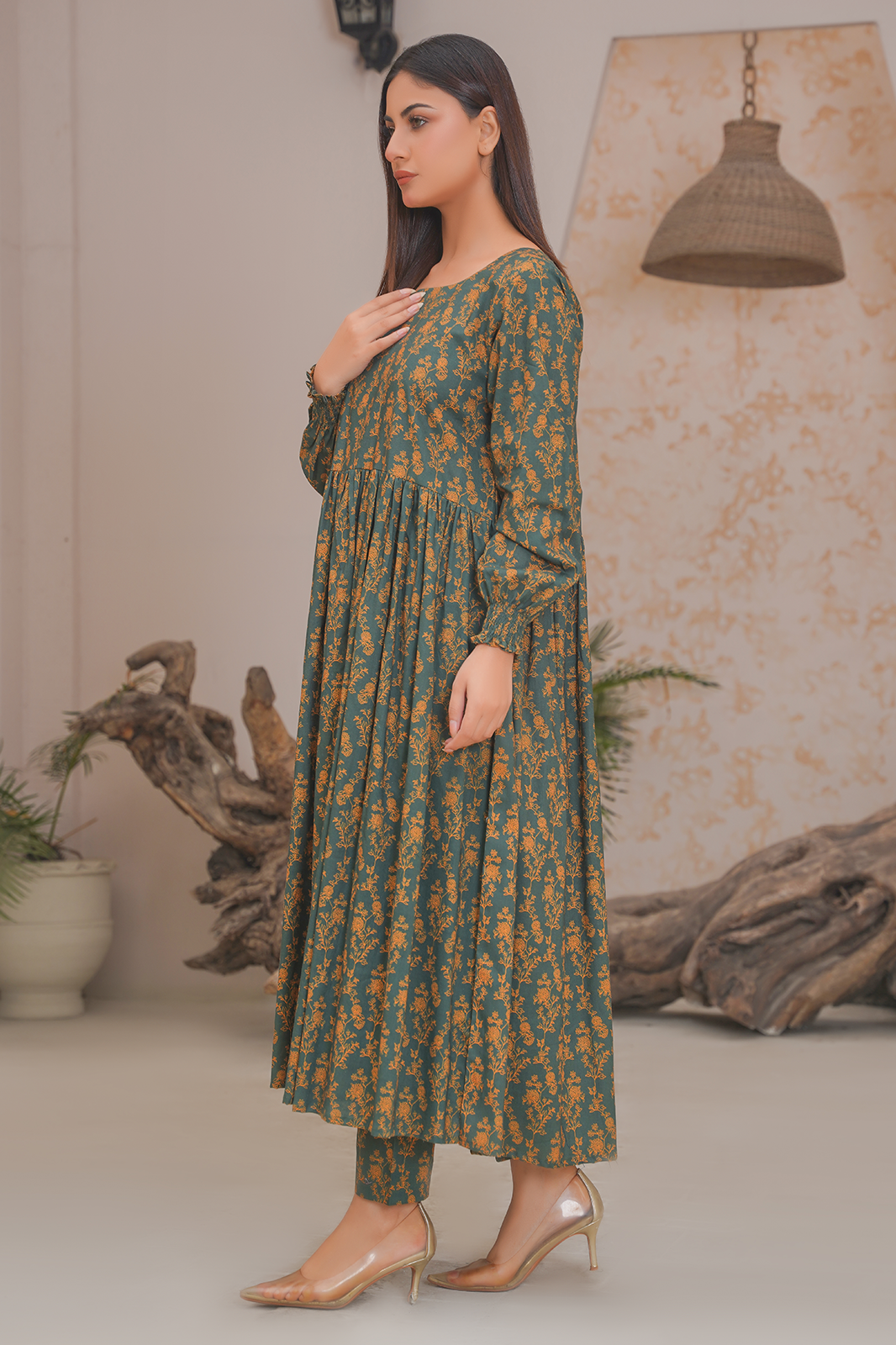 2 Piece Khaddar Suit-Printed