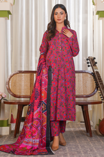 3 Piece Khaddar Suit-Printed