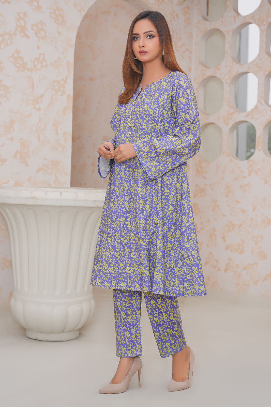2 Piece Khaddar Suit-Printed