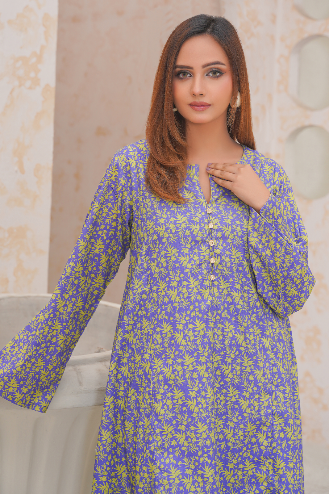 2 Piece Khaddar Suit-Printed