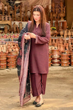 3 Piece Cambric Suit-Printed