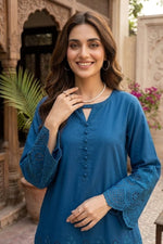 Schiffli Embroidered Dress