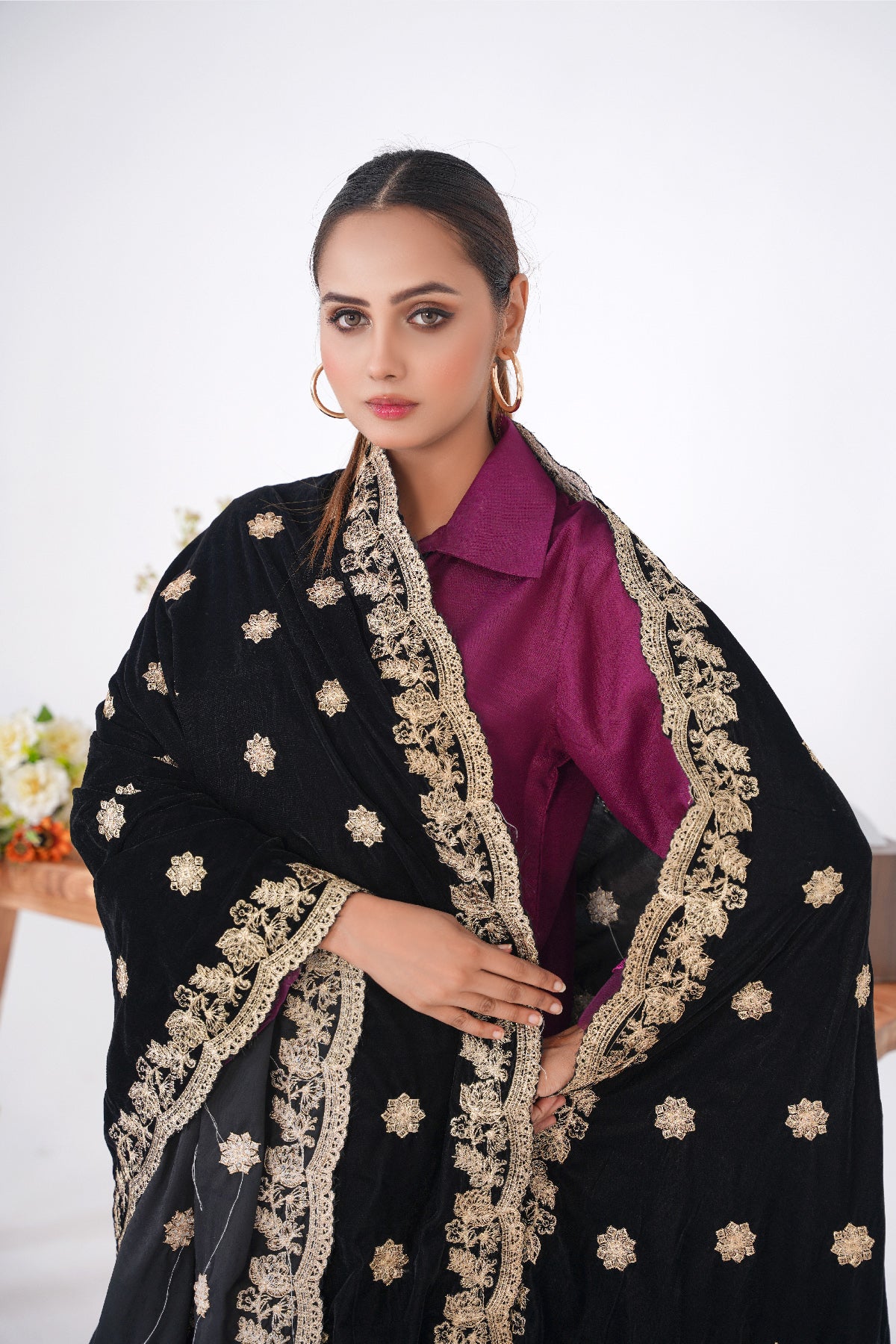 Premium Velvet Shawl