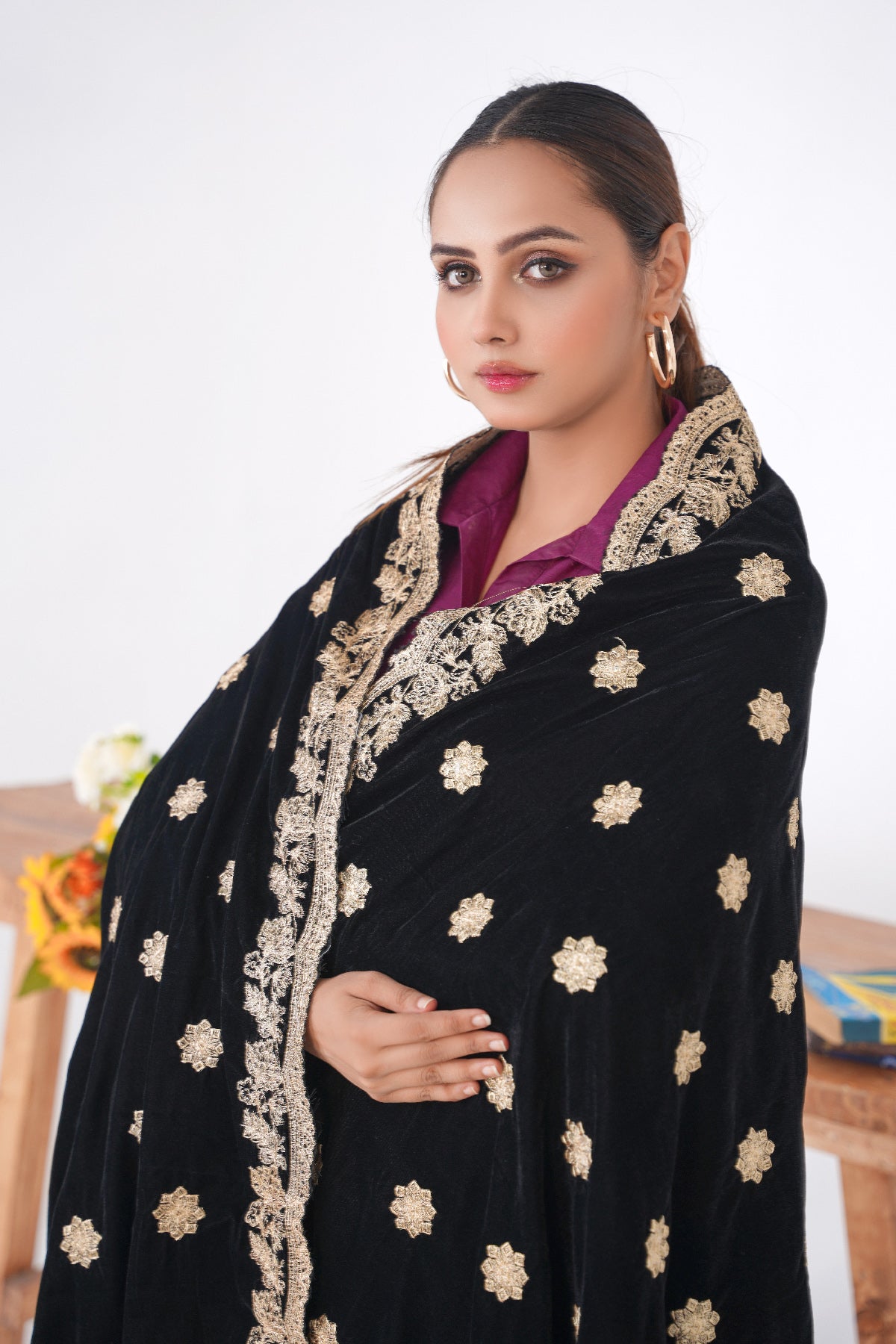 Premium Velvet Shawl